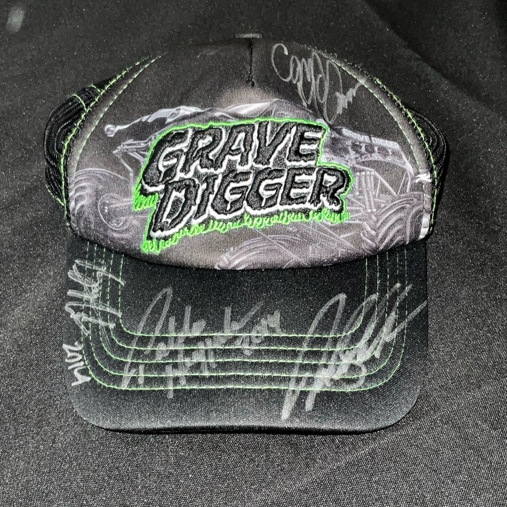 Grave Digger Autographed Men's Monster Jam Hat